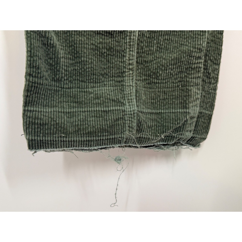 Altar'd State Green Corduroy Cargo Pants Raw Hem Womens Size 29 Gorpcore y2K 90s - Picture 5 of 11